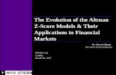 The Evolution of the Altman Z-Score Models & Their ... · Median Z-Score by S&P Bond Rating for U.S. Manufacturing Firms: 1992 - 2013 Sources: Compustat Database, mainly S&P 500 firms,