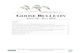 GOOSE BULLETIN - geese.org Bulletin... · 2014-12-17 · GOOSE BULLETIN – ISSUE 18 – MAY 2014 GOOSE BULLETIN is the official bulletin of the Goose Specialist Group of Wetlands