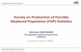 Survey on Production of Forcibly Displaced Population (FDP ... · 15.01.2018  · Use of data in production of Statistics PART 4. Dissemination of Statistics 6 . ... In cooperation