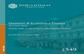 Questioni di Economia e Finanza - Banca D'Italia · Cross-country studies that measure the development of marketplace lending using the amount of credit originated through platforms4