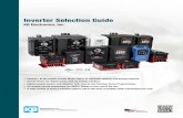 Inverter Selection GuideDesigned and Assembled in USA Inverter Selection Guide KB Electronics, Inc. • Chassis / IP 20 models include Motor Filters to eliminate winding and bearing