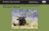 Elk Ecology and Management Teacher Guide · 2018-05-14 · Mountain National Park, above the trees, to the alpine tundra. They will spend the summers with the rest of the elk in Rocky