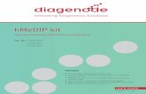hMeDIP kit - Diagenode · • Get your hydroxymethylation profile in 24h • ... 5-hmC monoclonal antibody (rat) 1,6 µg/µl 32 µl (50 µg) -20°C Rat IgG 1 µg/µl 50 µl -20°C/4°C