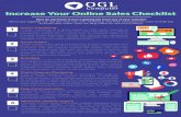 Increase Your Online Sales Checklist - OGL Computer · Increase Your Online Sales Checklist ... accessible communication points will make your customers life easier, increasing the
