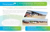 Company Profile - Fourways Aircon · Company Profile 2019 / 20. Fourways Airconditioning stocks and sells a wide range of Samsung airconditioners from small midwall splits up to large