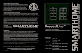 Keypad Link Manual -Nov2003updated · Keypad Linc with an Integrated Dimmer replaces the functions of two separate components, a wall transmitter and a load controller. Because load