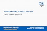 Interoperability Toolkit Overview - Developer · Interoperability Toolkit Overview For the Supplier community presented by Richard Dobson, ... in this slide deck – this is a key