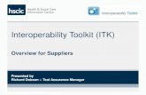 Interoperability Toolkit (ITK)developer.nhs.uk/wp-content/uploads/2013/03/ITK... · Interoperability Toolkit (ITK) Overview for Suppliers ... should continue with this slide deck
