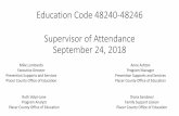 AB2815 Supervisor of Attendance...truancy, work permits, compulsory continuation education, and opportunity schools, classes, and programs, now required of such attendance supervisors