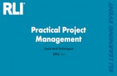 Practical Project Management - RLI Corp. · HVAC Plumbing. Project Selection Methods. Year Cash Flow Present Value 0 -$250,000 -$250,000 ... Uche Okoroha, PMP Senior Risk Management