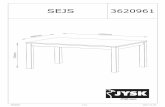 AI-3620839 - SEJS dining table 1.4-20170203 · CZ ikvidován. Denní starostlivost Voda a jiné kapaliny e, mohli by jste poškodit jednak nábytek, jednak podlahu. HU Tisztítási