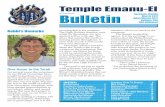 Temple Emanu-El€¦ · “Troubleshooter”, a tribute to the fact that she was always finding creative ways to do things (a skill she brought to her many responsibili-ties at Temple