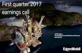 First quarter 2017 earnings call - corporate.exxonmobil.com8 ExxonMobil first quarter 2017 earnings call Earnings1 increased $303 million with stronger Upstream and Chemical results