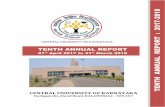 Reports/Annual Report -2017...Central University of Karnataka Tenth Annual Report ...