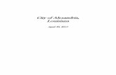 City of Alexandria - app.lla.state.la.us€¦ · Report on the Financial Statements We have audited the accompanying financial statements of the governmental activities, the business-type