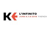L’INFINITO - Kerning · world of typography to create an unique event. Kerning features three days full of workshops and talks. Kerning offers a very interesting chance to meet