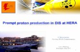 Prompt proton production in DIS at HERA · V. Myronenko | Prompt photon production in DIS at HERA | Low x meeting | 14.07.2017 5 / 15 Event selection 10 < Q2el < 350 GeV2 Eel