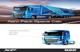 Aero Pack Space Cab - DAF Trucks · Space Cab To further optimize the aerodynamics of the tractor, which contributes to low fuel consumption, the Aero Pack provides. A fixed, aerodynamically