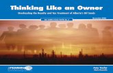 Thinking Like an Owner - Pembina Institute · • Thinking Like an Owner • The Pembina Institute Overview of recommendations 1 The Alberta Minister of Energy needs to significantly