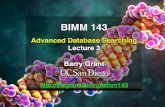 Advanced Database Searching Lecture 3 Barry Grant · 2018-03-21 · Recap From Last Time: • Sequence alignment is a fundamental operation underlying much of bioinformatics. •