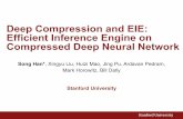 Deep Compression and EIE: Efficient Inference …hotchips.org/wp-content/uploads/hc_archives/hc28/HC28.24...Figure 1. Efﬁcient inference engine that works on the compressed deep