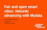 Fair and open smart cities: Helsinki advancing with Mydata · • City of Helsinki (4 houses) • City of Vantaa (2 houses) • Green Building Council Finland • HSY (online training)