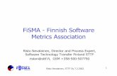 FiSMA - Finnish Software Metrics Associationcs.joensuu.fi/tSoft/dokumentit/20020207_FiSMA.pdf · – RuSMA in Russia (initiated in 2000, to be launched) Risto Nevalainen, STTF Oy