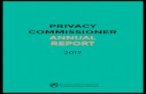 PRIVACY COMMISSIONER ANNUAL REPORT · 2017-11-28 · PRIVACY COMMISSIONER ANNUAL REPORT 2017 9 Key points Investigations and dispute resolution • We continued to work hard to quickly