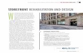STOREFRONT REHABILITATION AND DESIGN W - Amazon Web … · 2018-08-22 · Fenestration Standard (NAFS) defi nes storefronts as non-loadbearing commercial entrance as-semblies, typically