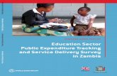 Education Sector Public Expenditure Tracking and Service Delivery … · 2016-10-12 · Education Sector Public Expenditure Tracking and Service Delivery Survey in Zambia December