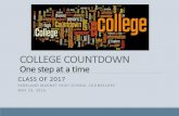 COLLEGE COUNTDOWN - wsfcs.k12.nc.us · •Complete Brag Sheet/Resume –due 9/1/16. Your Personal Resume Start building your resume now! Senior Brag sheet is due 9/1/2016 What sets