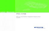 User Manual PCI-1754advdownload.advantech.com/productfile/Downloadfile2/1-11... · 2020-02-20 · Safety Precaution - Static Electricity Follow these simple precautions to protect