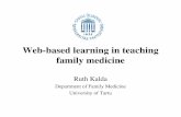 Web-based learning in teaching family medicine - EURACT · 2016-06-03 · makes web-based learning probably even more attractive in the future. • As most of the students said, WebCT