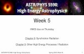 Week 5wik/courses/.../ASTR5590_Week5.pdf · ASTR/PHYS 5590: High Energy Astrophysics Spring 2020: Week 05 Cyclotron -> Synchrotron!2 Fig. 6.1 Fig. 8.2