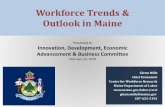Workforce Trends & Outlook in MaineArts, Design, Entertainment & Media Architecture & Engineering Farming, Fishing & Forestry Legal. Life, Physical & Social Science Projected Job Change,