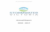 Annual Report 2016 - 2017 - Stormwater Victoria · 2017-10-01 · 2016 - 2017 Stormwater Victoria Annual Report 6 PRESIDENT’S REPORT Welcome to the 2017 Annual Report. I’ve tried