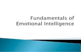 Fundamentals of Emotional Documents/Emotional Intelligence... Emotional Intelligence Self Awareness