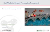 CLARA: Data-Stream Processing Framework · 2020-05-14 · not included vertex tracker ... Passive programming Reactive programming Enables event driven stream processing Publisher/Producer