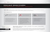 Product Brochure DocAve eDiscovery US web · DOCAVE EDISCOVERY FOR MICROSOFT® SHAREPOINT® EDISCOVERY Streamline the search for required data with ﬂexible and complete metadata