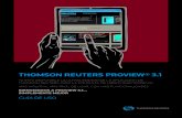 THOMSON REUTERS PROVIEW® 3 · thomson reuters proview® 3.1 ya estÁ disponible la Última ediciÓn de la aplicaciÓn de thomson reuters para la consulta de libros electrÓnicos.