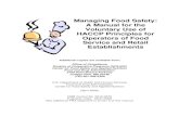 Managing Food Safety: A Manual for the Voluntary Use of ...€¦ · Managing Food Safety: A Manual for the Voluntary Use of HACCP Principles for Operators of Food Service and Retail