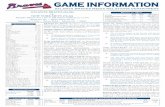 ATLANTA BRAVES (54-86) vs. NEW YORK METS (74-66) · resume baseball activities following the first of the year. ... FREEMAN CLAIMS PLAYER OF THE WEEK HONORS: Major League Baseball