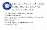 LIMESTONE INJECTION FOR PROTECTION OF SCR CATALYST · SCR CATALYST Terence Ake, Clayton Erickson, William Medeiros ... SCR Catalyst Supplier for Cliffside 5 Project Project Manager