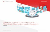 Sauce Labs Continuous Testing Benchmark Report · 2020-05-08 · The report outlines the four core components of the Sauce Labs Continuous Testing Benchmark, then tracks organizations’