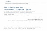 The Failed Bank Crisis – Current D&O Litigation Updatemedia.straffordpub.com/.../presentation.pdf2013/10/01  · The Failed Bank Crisis – Current D&O Litigation Update Leveraging