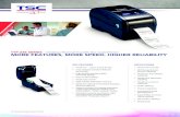 TTP-225 SERIES – Desktop Thermal Transfer Bar Code Printer … · 2014-07-31 · Contact your TSC sales representative for specific information. CORPORATE HEADQUARTERS TSC Auto