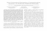 Next Generation Emergency Communication Systems via ...mmanic/papers/2014/GREE14...telecommunications and broadcast television in favor of cellular telephones and internet-based streaming