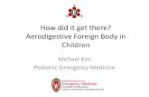 How did it get there? Aerodigestive Foreign Body in Children€¦ · LifeVac as Rescue Option . Published: Mar 11, 2019 8:35 a.m. ET. ... Review, August 2009, VOLUME 30 / ISSUE 8