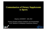 Contamination of Dietary Supplements in Sports · Athènes 2004, Cycling, Kilometre Men Athènes 2004, Coxless four, 2000 m Men’s Final . Nutritional Supplements in Sports: the