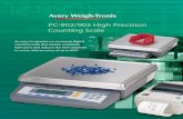 PC-902/905 High Precision Counting Scale · PC-902/905 High Precision Counting Scale Vibrating Beam® Digital Transducer The revolutionary pure digital transducer uses 25 million